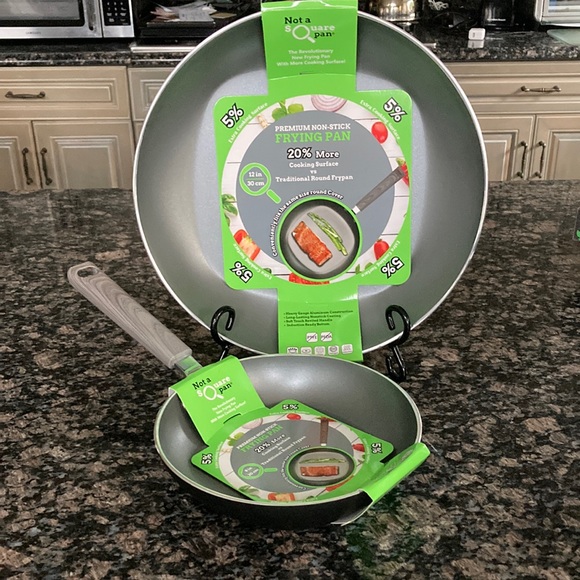NOT A SQUARE PAN 8” AND 12 “ SET OF 2 NWT